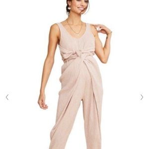 Hatch Maternity Wraparound Jumpsuit